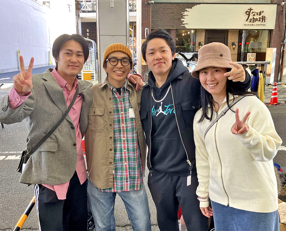 mint　購入してくれたお客さん。県外からの来客も多かった