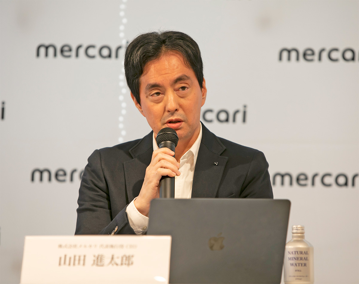 メルカリ　山田進太郎社長