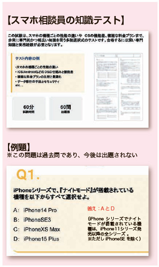 ゲオホールディングス　【スマホ相談員の知識テスト】