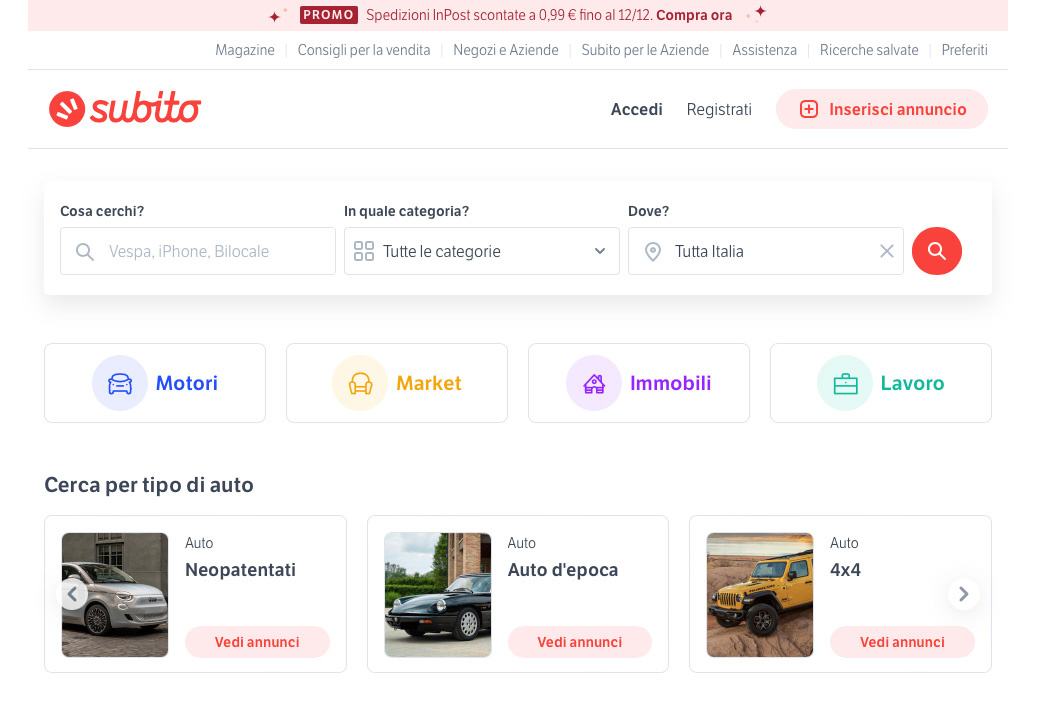 自動車・バイクから不動産まで、あらゆるジャンルの商品が売買されている