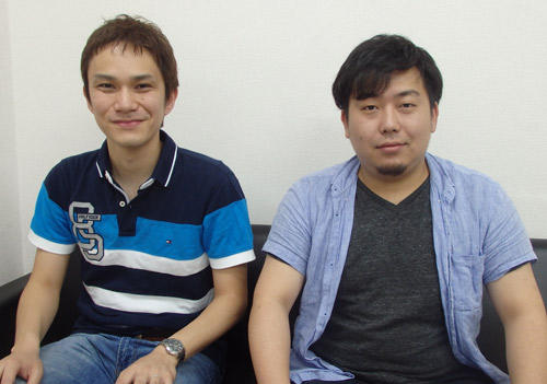 執行役員の志村一郎氏(左)と､広報の伊藤航氏
