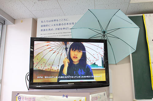 文化祭での展示の様子