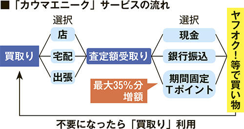 「カウマエニーク」サービスの流れ