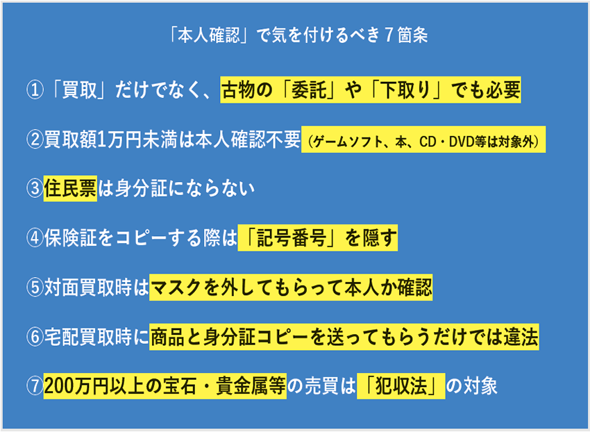 「本人確認」で気を付けるべき7箇条