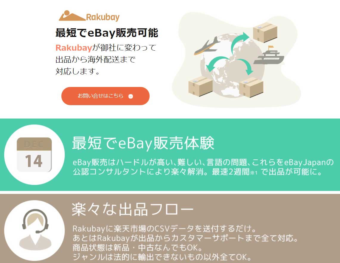 楽天市場での出品物をイーベイにも出品できる「ラクベイ」