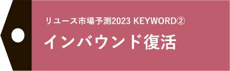 リユース市場予測2023　インバウンド復活