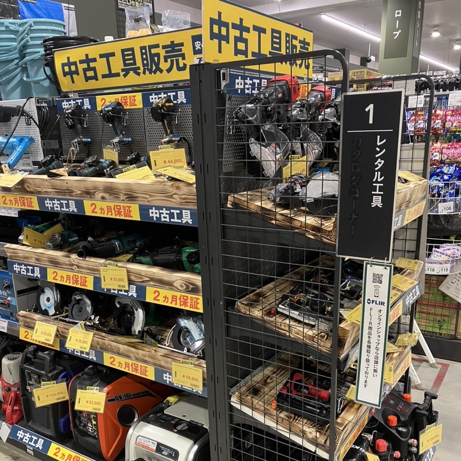 カインズの中古工具販売コーナー