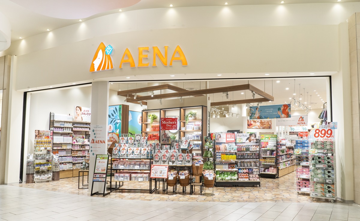 アエナ、美容・健康商品を低価格で販売する「アエナ」を約100店展開