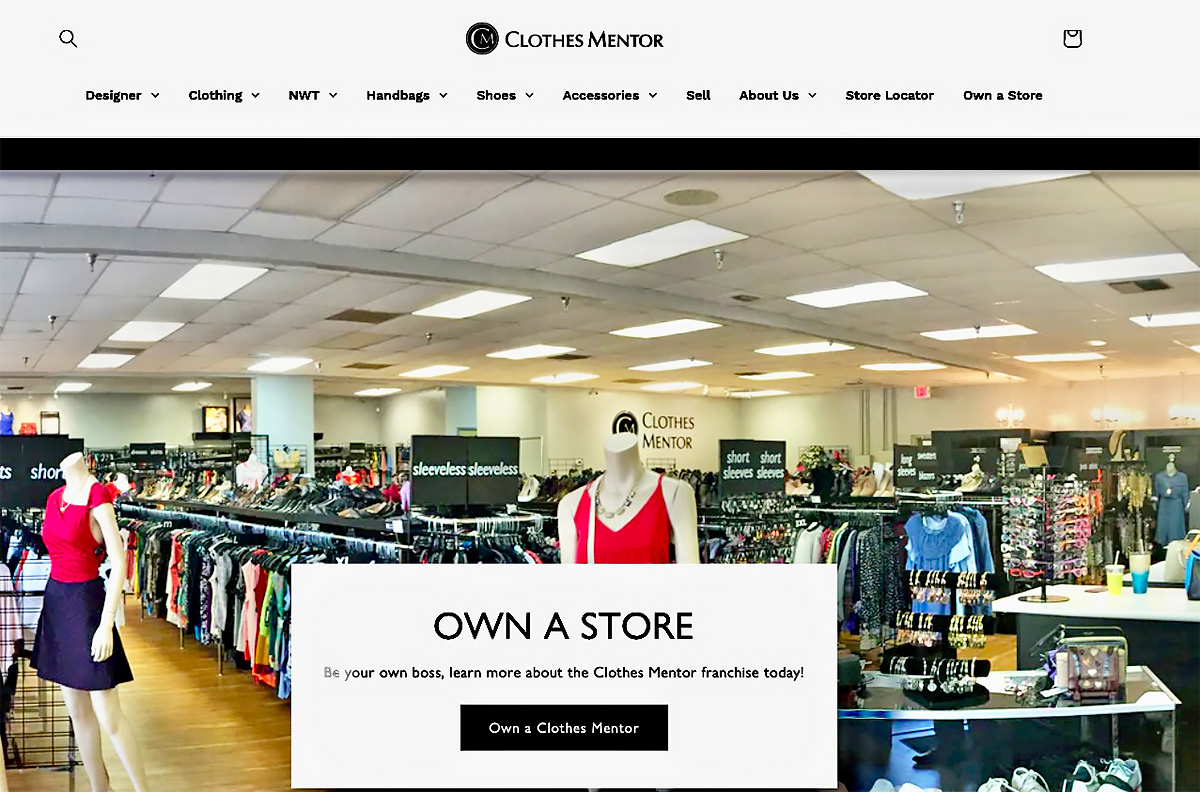 Clothes Mentor　フランチャイズ方式で急成長し、全米 で127店舗を展開中（2024年5月13日現在）