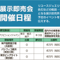 宝石・ジュエリー、展示即売会　2021開催日程