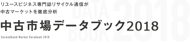 リユースビジネス専門紙リサイクル通信が中古マーケットを徹底分析 中古市場データブック2018